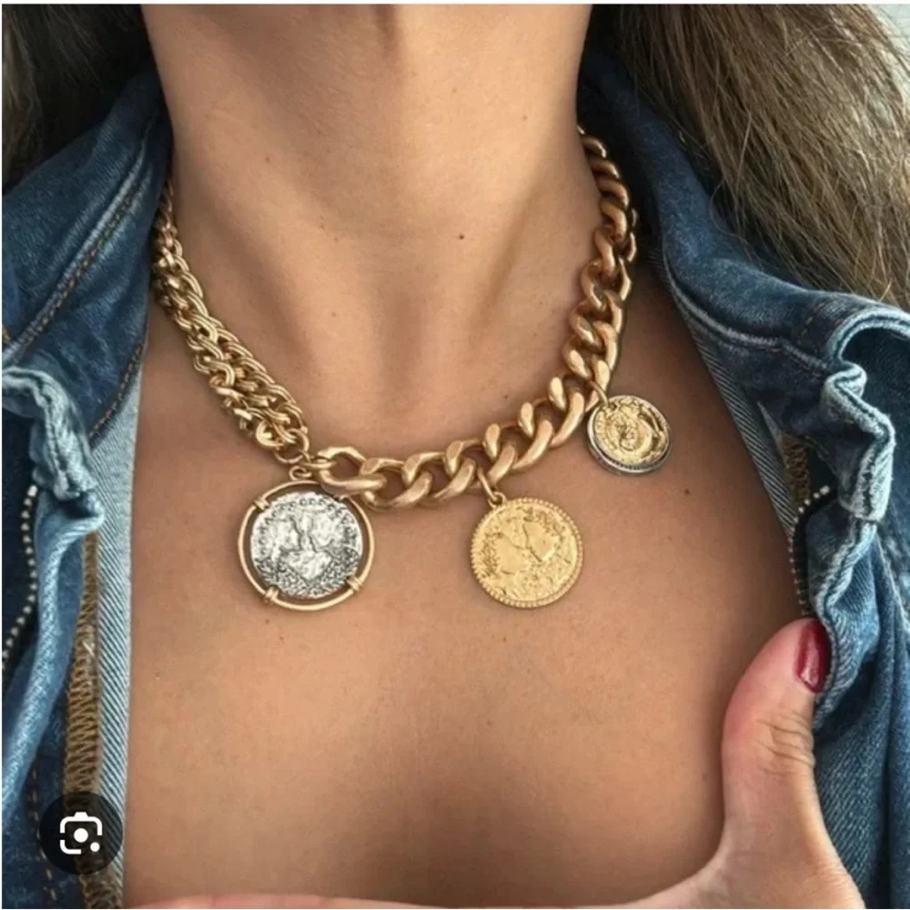 Zara NWT coin necklace 4548/250 - Picture 1 of 5